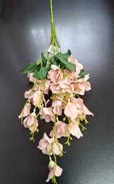 Lisianthus artificial roz prăfuit – flori mici decorative 60 cm